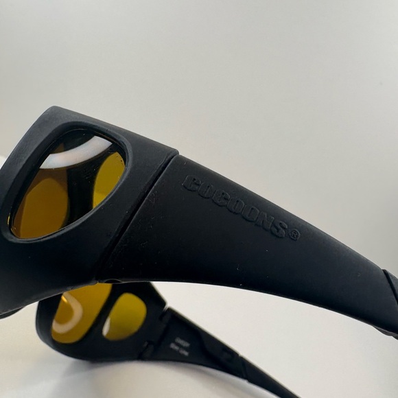 Cocoons C402Y Slime Line Sunglasses Yellow lens Sunglasses Fitovers - Picture 7 of 13